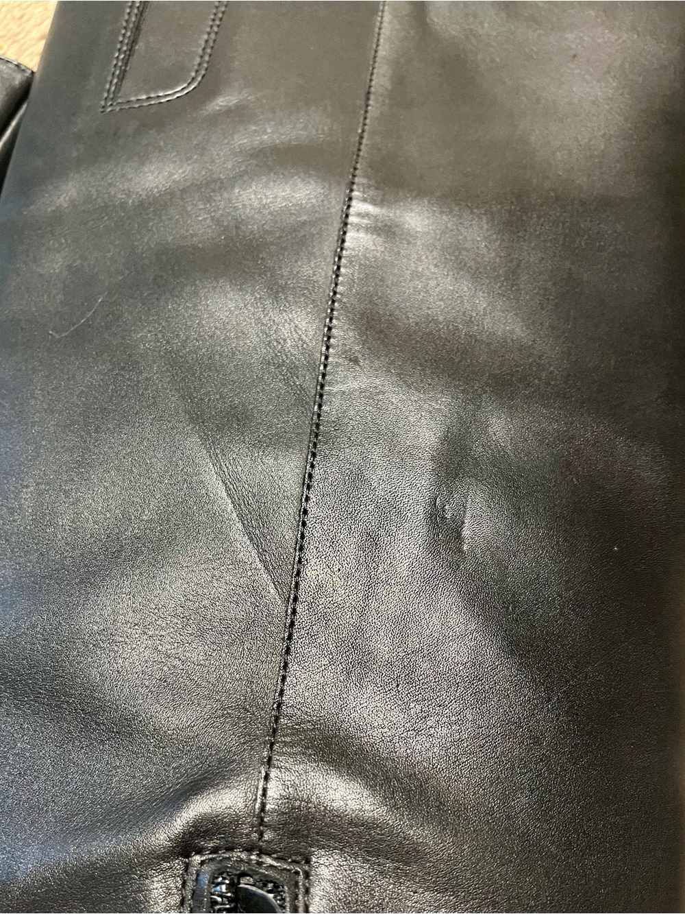 Sam Edelman Sylvia Black Leather Pointed-Toe Knee High Heeled Boots - Picture 5 of 5